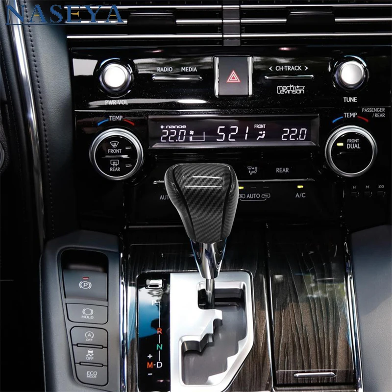 

For Lexus LX 2016-2020 ABS Car Console Gear Shift Knob Head Protection Trim Shift Gear Protection Trim Interior Accessories