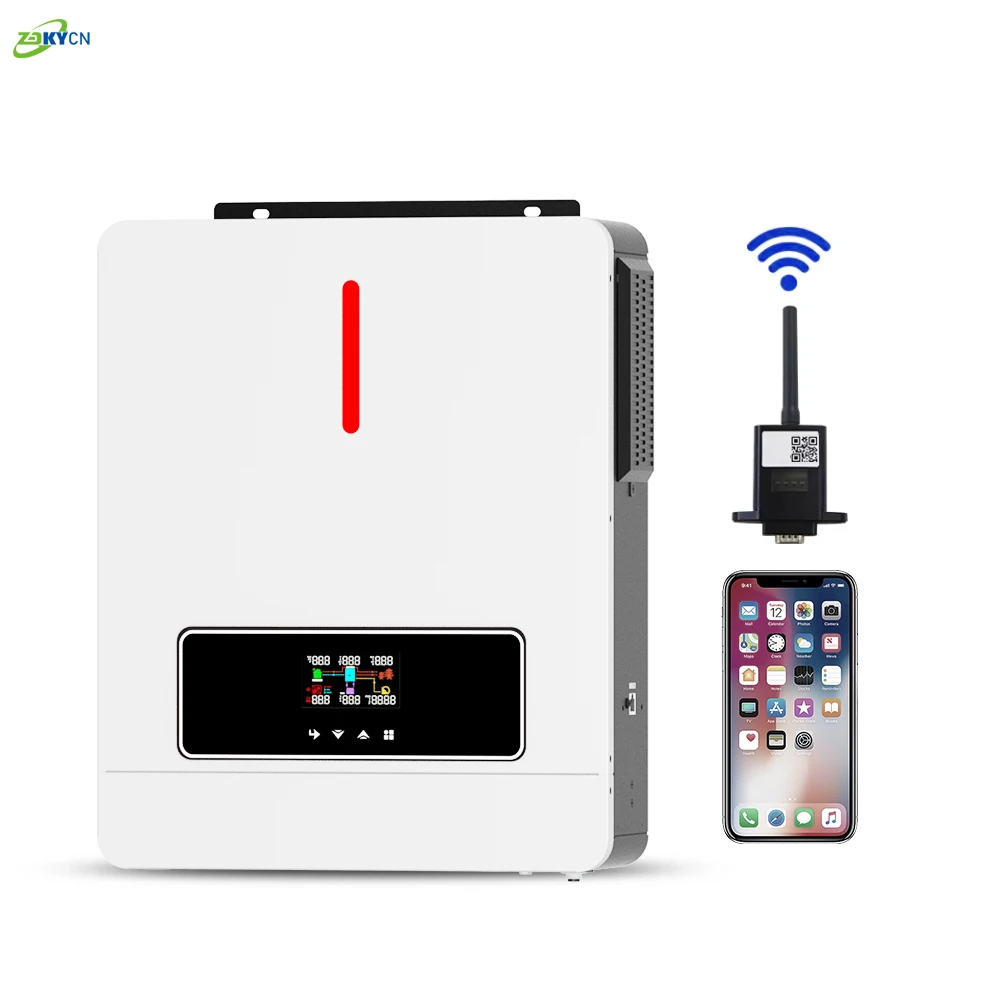 

5KW 6KW 8KW 10KW 15Kw Single/Three Phase Solar Power Inverter Price Ip65 3 Phase Smart Dual Output On Grid Hybrid Solar Inverter