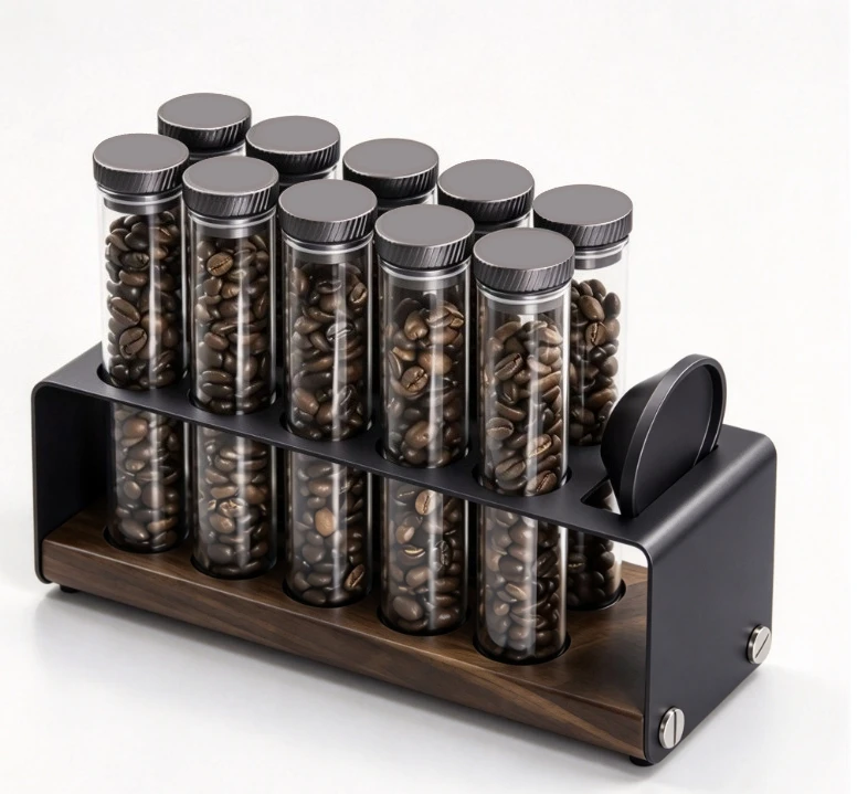 Coffee Bean Storage Container One Way Valve Airtight Canister Portable Tube Fresh Keeping Vacuum Sealed Kitchen Organizer Jar