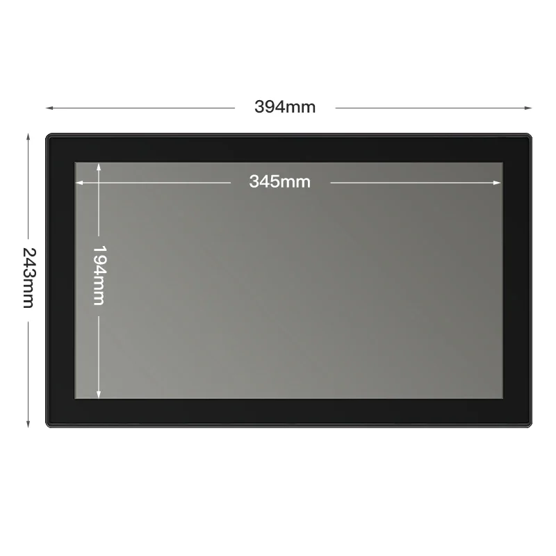 

Wholesale Price 15.6 inch open frame display multi touch screen industrial with aluminum bezel