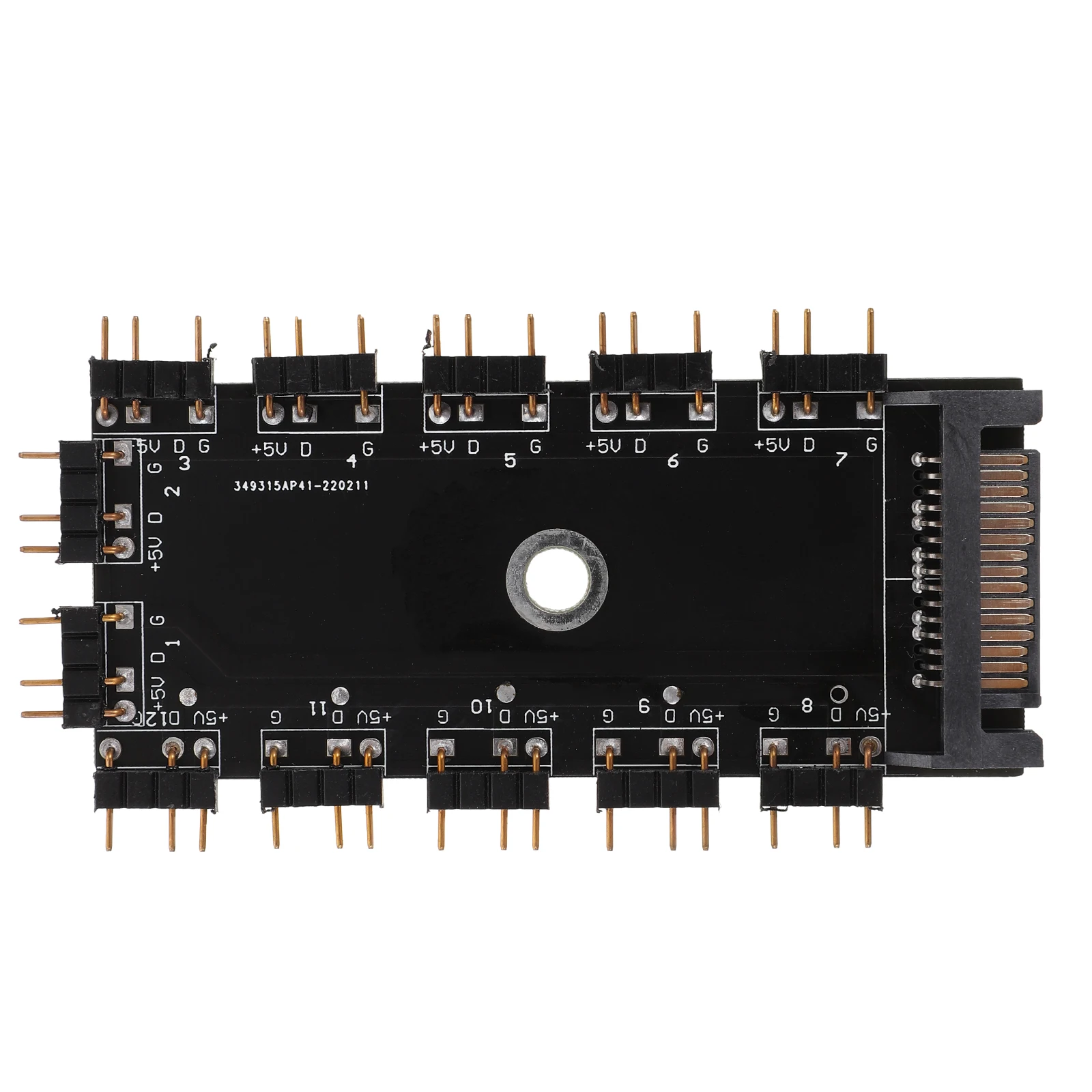

RGB Fan Hub Argb Accessory Controller Major Connector Electronic Chassis Accessories