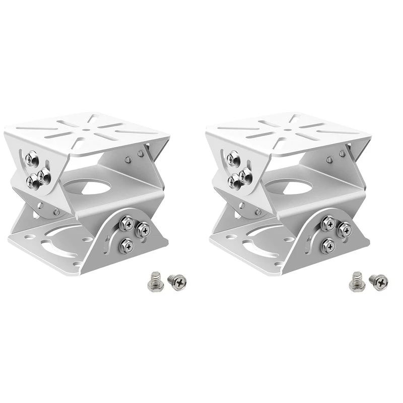 2X 3-Axis Adjustable Surveillance Mount CCTV Camera Mounting Bracket Monitoring Duckbill Holder For PTZ Dome Camera-A31R