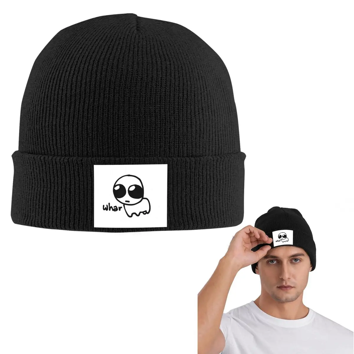 TBH Autism Creature Meme Yippee Warm Knitted Cap Winter Knit Bonnet Hat Skullies Beanies Hip Hop Caps for Unisex