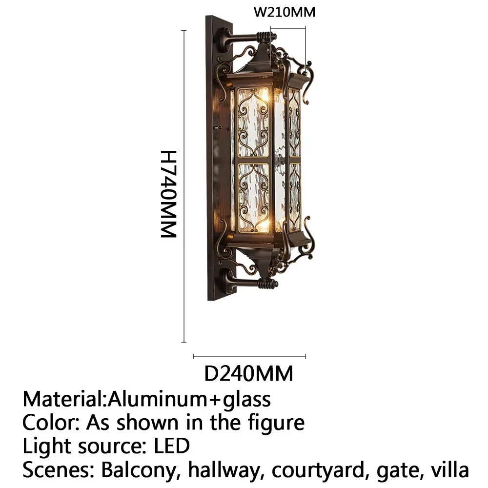 VIOLET Contemporary LED Outdoor Wall Lamps Electric Simplicity Waterproof Balcony Hallway Courtyard Villa Gate Hotel