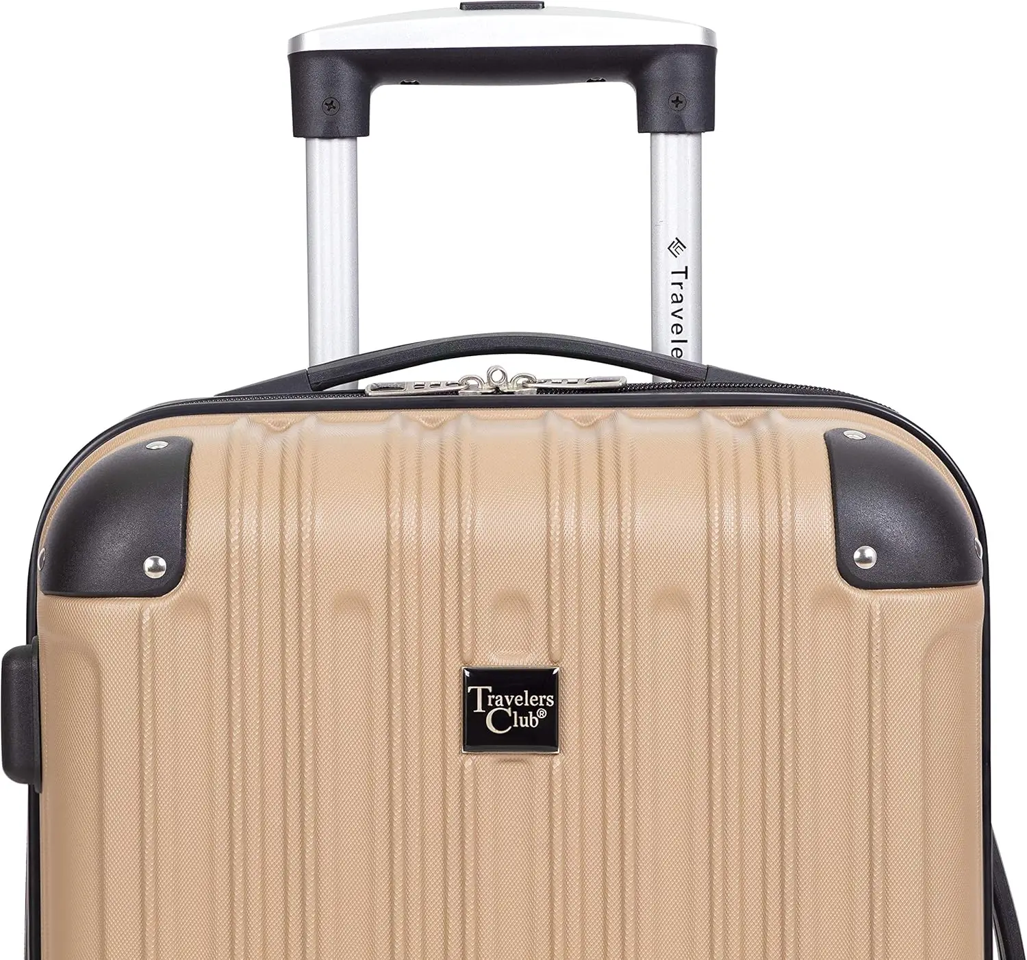 Ensemble de bagages Midtown Hardside pour voyage, beige, ensemble de 4 pièces