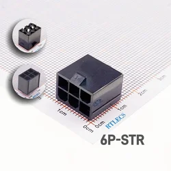 10 Pcs 4.2 MM 6 Pin Header Male 0.165