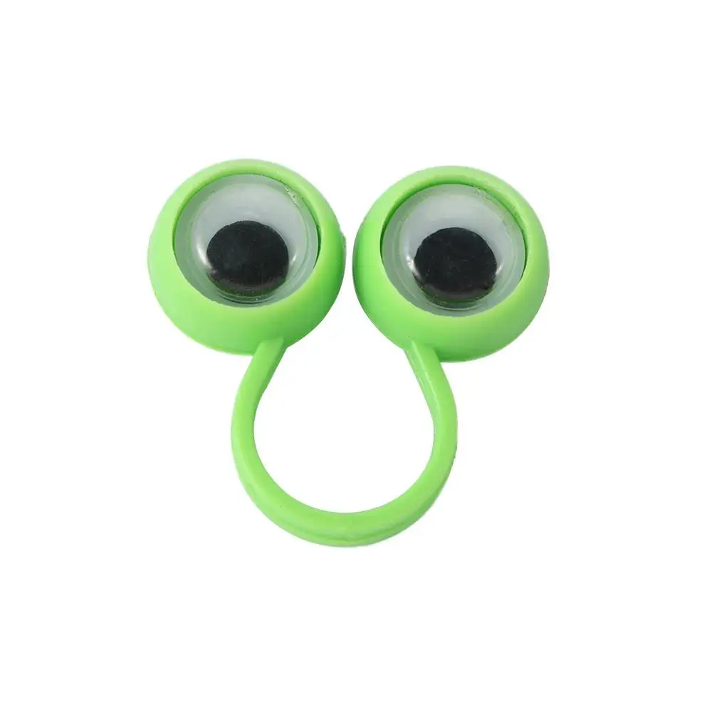 Jokes Anti-stress Toys Plastic Rings Active Eye Ring Kids Gift Eyes Ring Finger Cool Toys Eye Finger Puppets Wiggle Eyes Toy