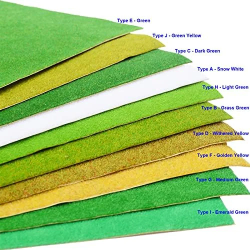50/100CM DIY Grass Mat Landscape Model Train Scenery Layout Simulation Turf Flock Lawn Home Decoration Artificial Grassland Tool