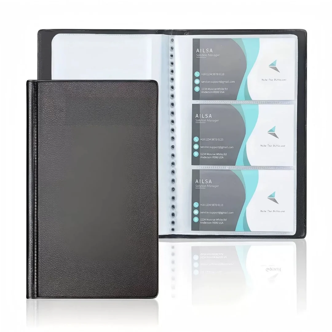 40-300slots Card Album Pu Cards Id Credit Card Holder Book Case Organizer Business Cards Id Accessory Credit Card Holder Case