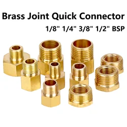 10Pcs Male To Female Pressure Gauge Conversion Copper Joint 1/8