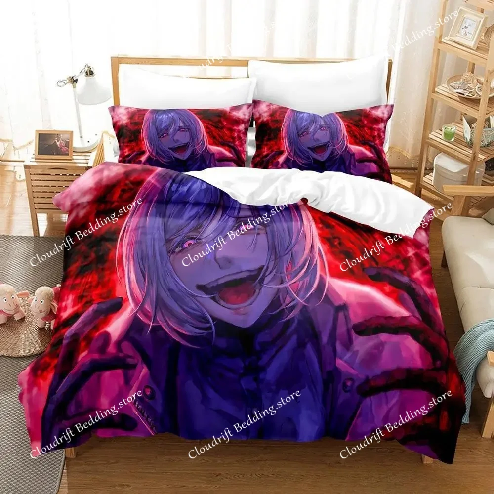 Akudama Drive Bedding Set Single Twin Full Queen King Size Bed Set Adult Kid Bedroom Duvet Cover Sets 3D Anime Bed Sheet Set