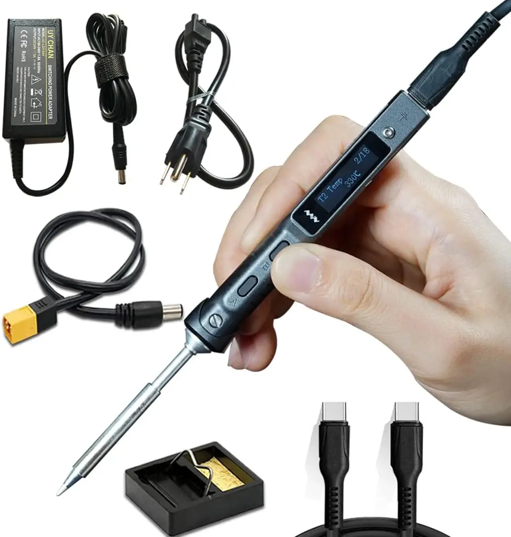 

Programmable Pocket-size Portable Soldering Iron Station Kit for Field Repair (B2 Kit)