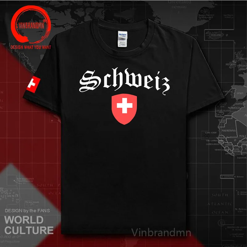 Switzerland T-Shirt Emblem Zurich Bern Luzern Uri Schwyz Obwalden Basel Cotton T Shirt Men Summer Fashion T-shirt Euro Size 6XL