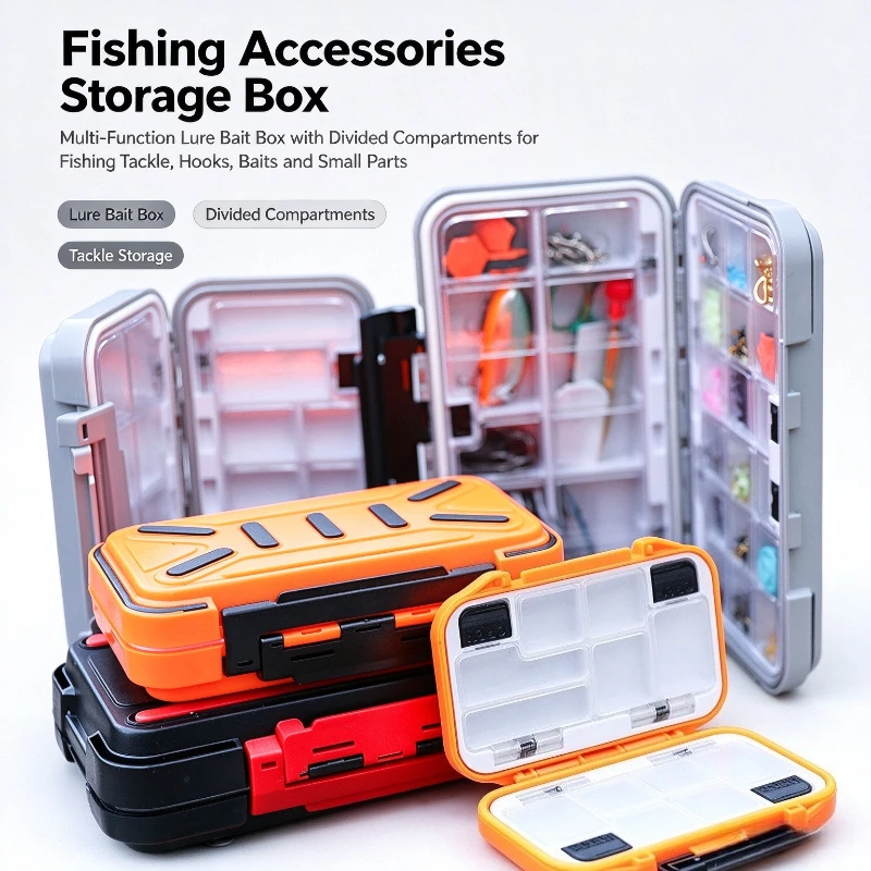 Fishing Accessory Storage Box Tackle Container for Soft Lures Hooks Lead Sinker Sheet Organizer Fishing Tackle Outdoor Gear