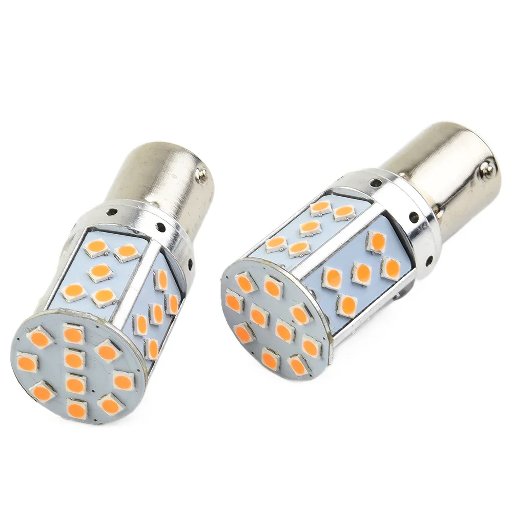 BAU15s LED Bulbs Light Bulb No Hyper Flash Turn Signal Error Free 7507 PY21W Amber Bright Daytime Running Lights