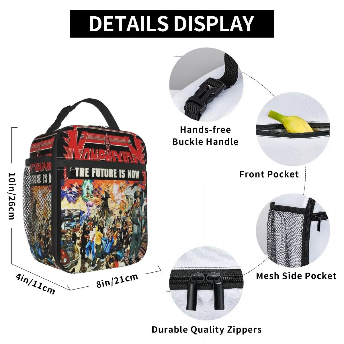 Non Phixion Insulated Lunch Bag for Kids School Cooler Thermal Food Box Tote Leakproof Lunch Boxes Container