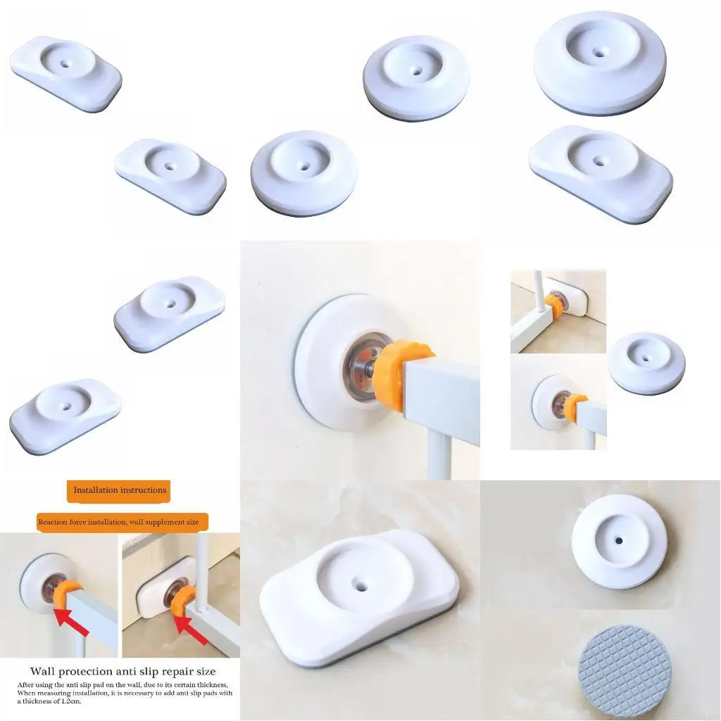 

Baby Gate Wall Protector Indoor Gate Wall Bumpers Protector Guard Your Wall Protect Wall from Pet Dog Gates Wall Cups L8RB