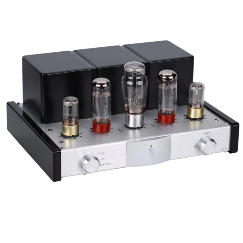 MS-50D Amplifier HI-FI Bl-uetooth Tube Amplifier 2.1 Channel Amp Vacuum Tube AMP support Bl-uetooth and USB CD DVD