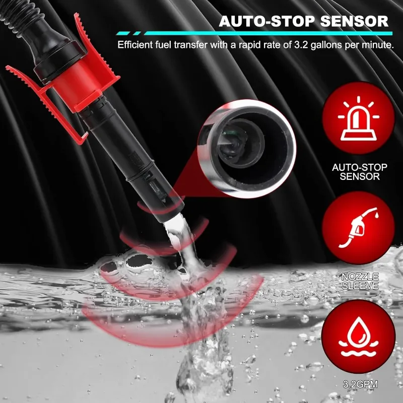 Automatic stop sensor, powered by 3.2 GPM battery, suitable for automatic fuel transfer pumps for various fuels