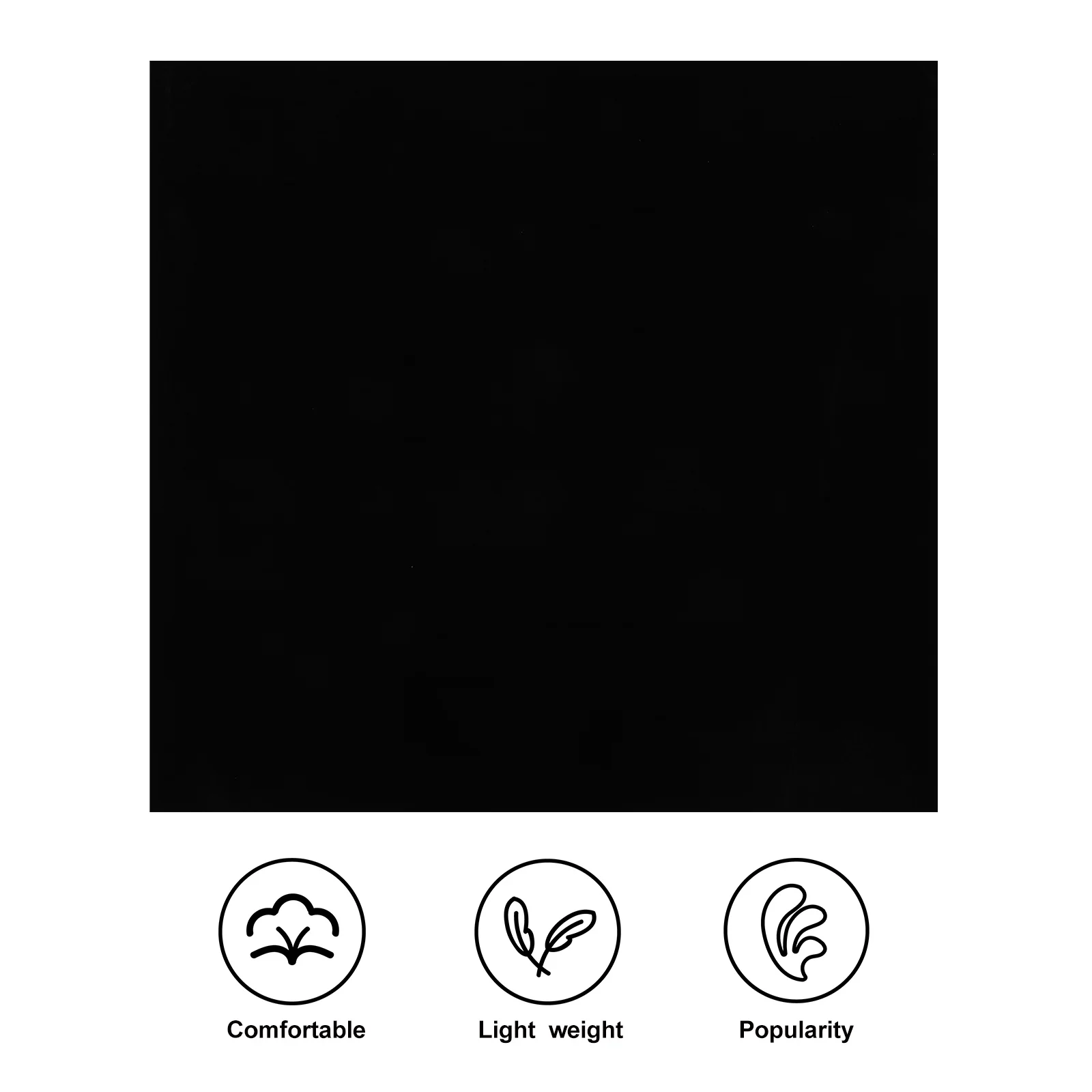 

1Pcs Black Pleuche Backdrop Durable Photography Background Cloth Wrinkle Resistant Studio Photo Backdrop Screen for Video