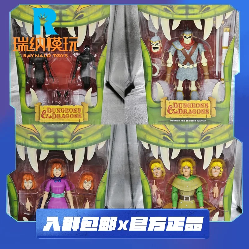 В наличии Super7 1/12 Dungeons & Dragons Animated Series Wave 1 Sheila Hank Presto Eric Bobby Uni-Magic Warduke Фигурка