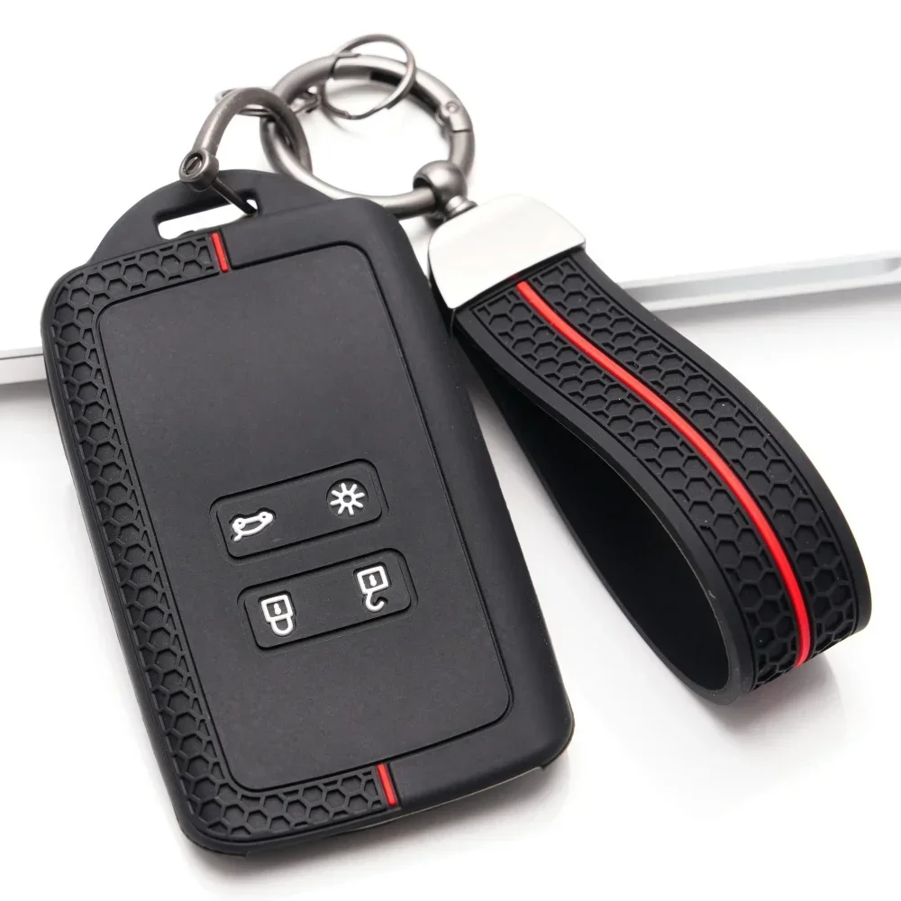 Silikon-Schlüsselhülle für Renault Austral Captur Arkana Koleos Zoe Scenic Dacia Sandero Duster Logan Jogger Kadjar Clio Megane