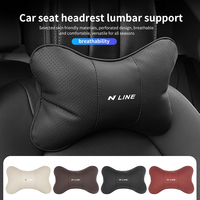 Car Headrest Lumbar Support Car Neck Pillow Waist Cushion For Hyundai Sonata i30 i20 Tucson Elantra Kona N Line