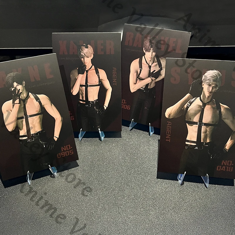 

Anime Love and Deepspace Sylus Zayne Rafayel Xavier Cosplay Stars Flash Postcard Cartoon Cards Oufuku Hagaki Card Adorn Gift