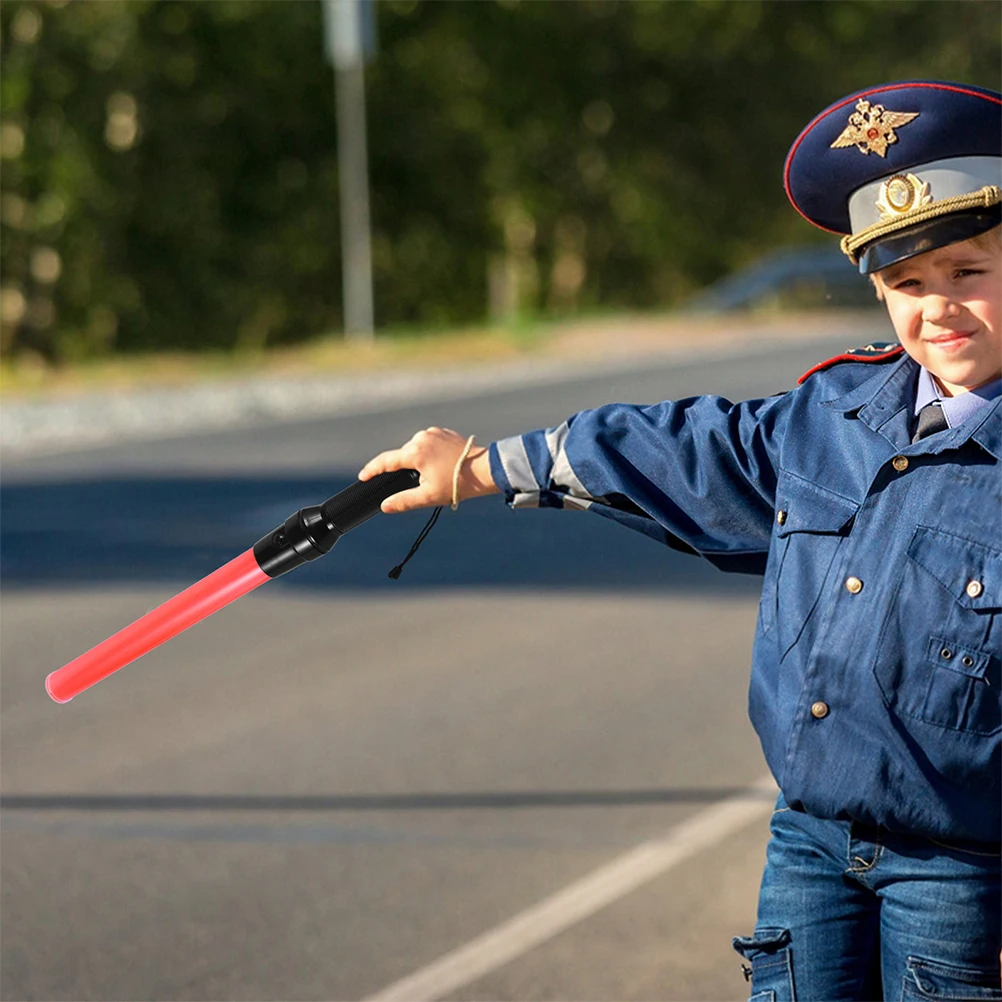 

43Cm Traffic Guiding Wand High Brightness LED Flashing Fluorescent Safety Light for Parking Control Road Management Outdoor