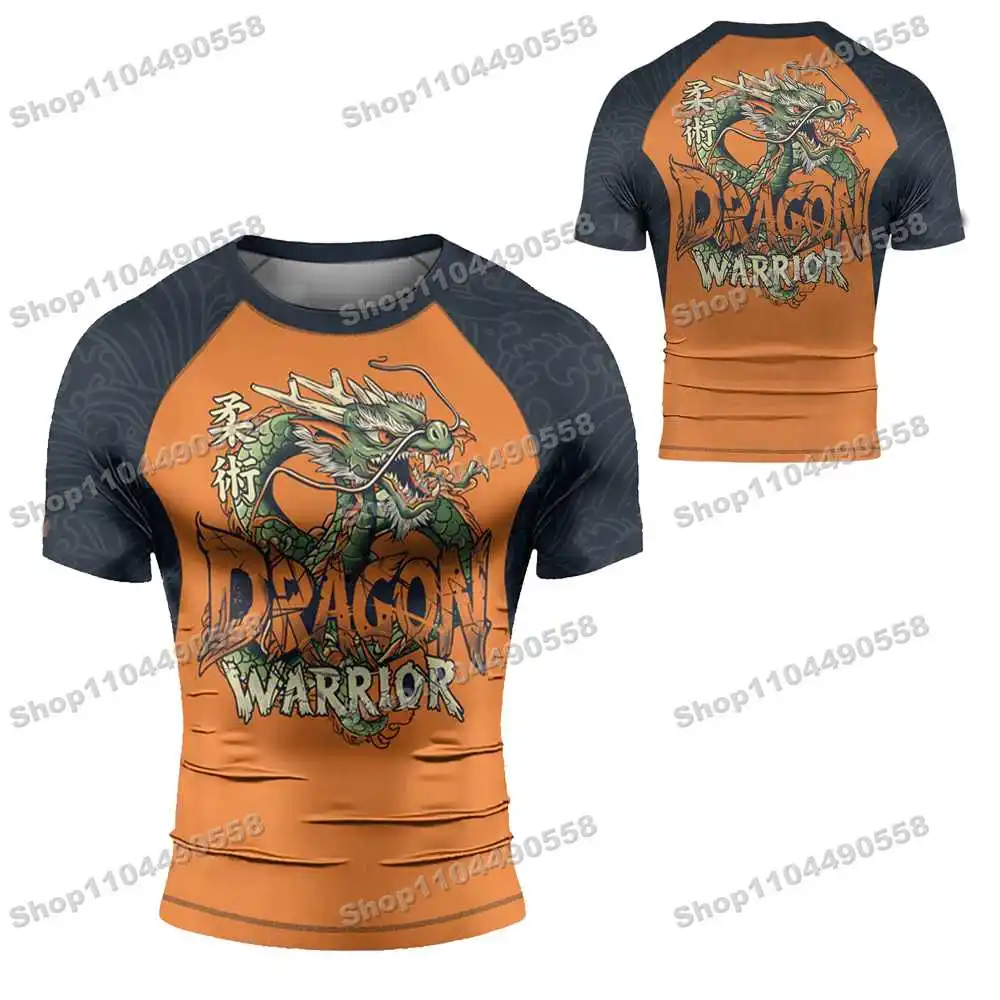 N201th Kinds Of Newly Rash Guards Surfing Beach T-Shirts Swimwear Diving Gym Short sleeves MMA BJJ Men Jiu Jitsu Fitness Sets