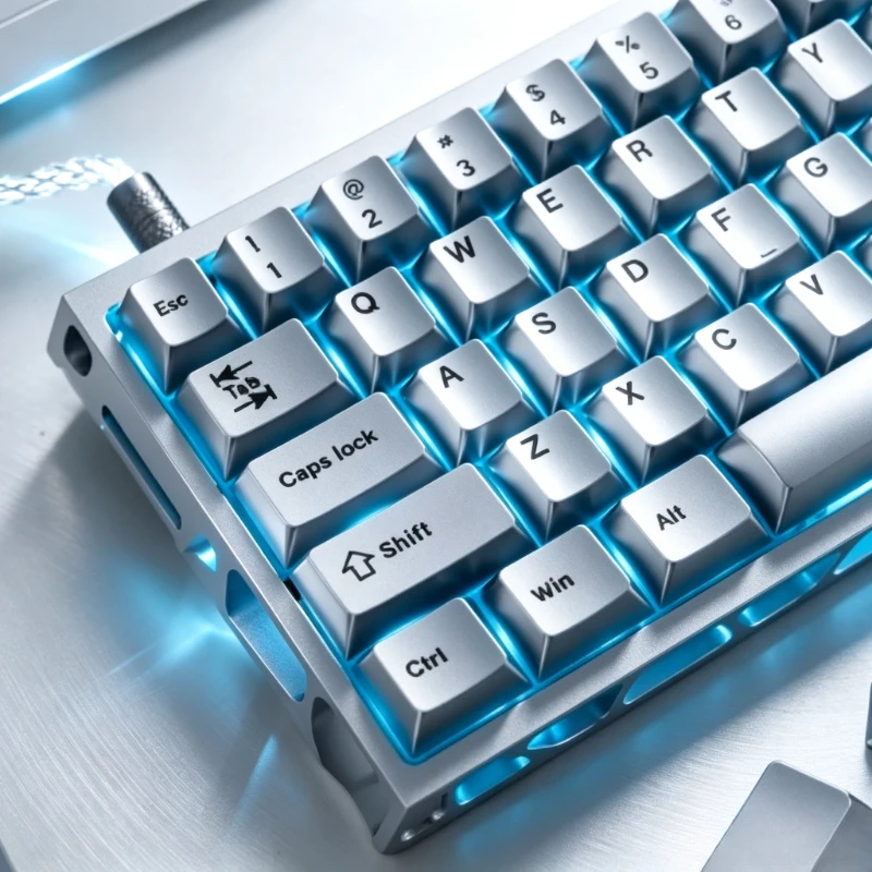 Metal Paint PBT Keyboard Keycaps,130 Keys UV Silver Color Cherry Profile Retro Custom Keycaps For MX Mechanical Keyboards