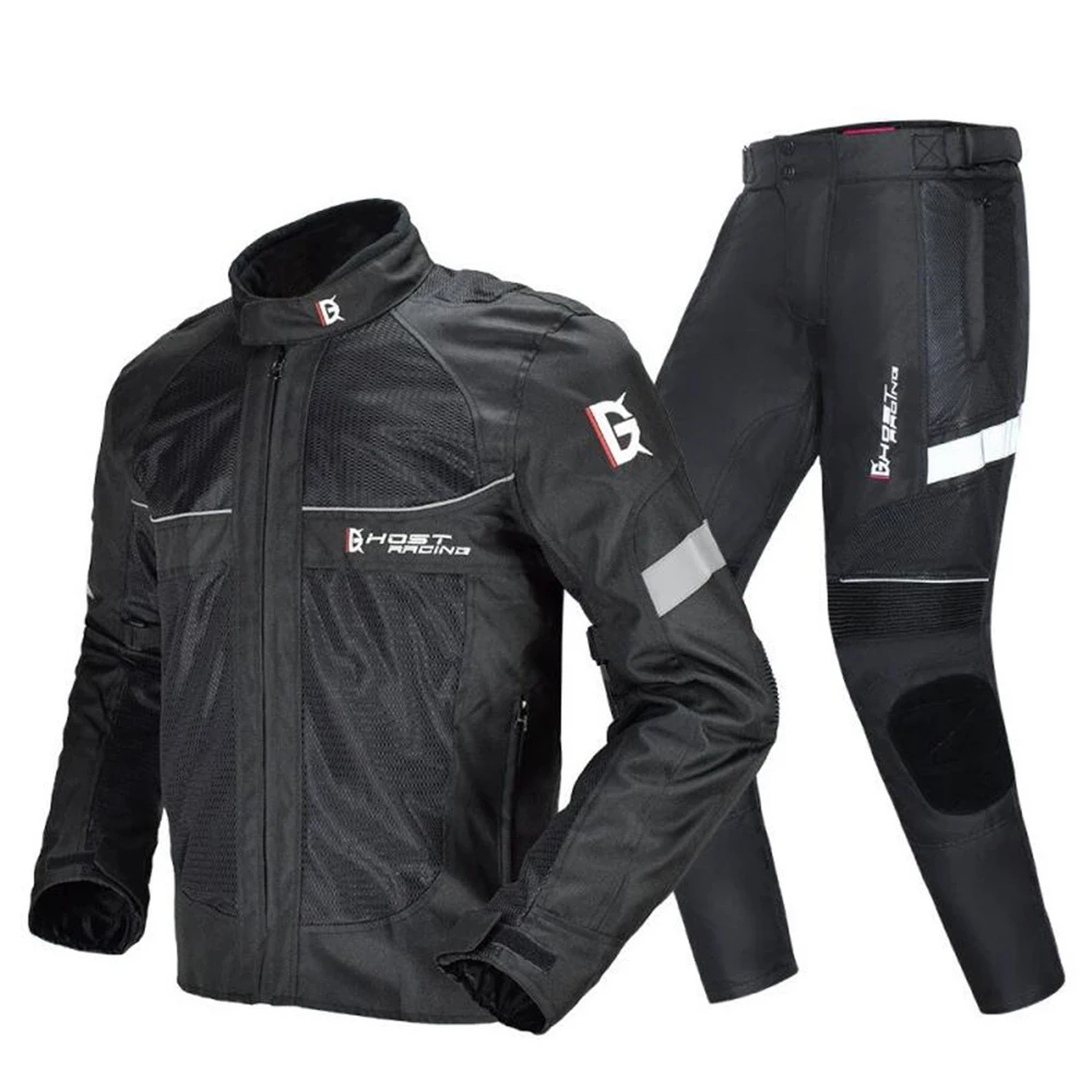 Summer Motorcycle Jacket Breathable Mesh Motocross Jacket Reflection Chaqueta Moto Protective Gear Men Motorbike Riding Jacket