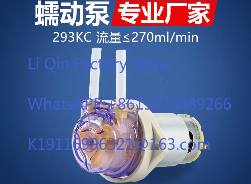 Peristaltic pump 293KC direct current pump metering cycle self-priming pump, small flow  2PCS