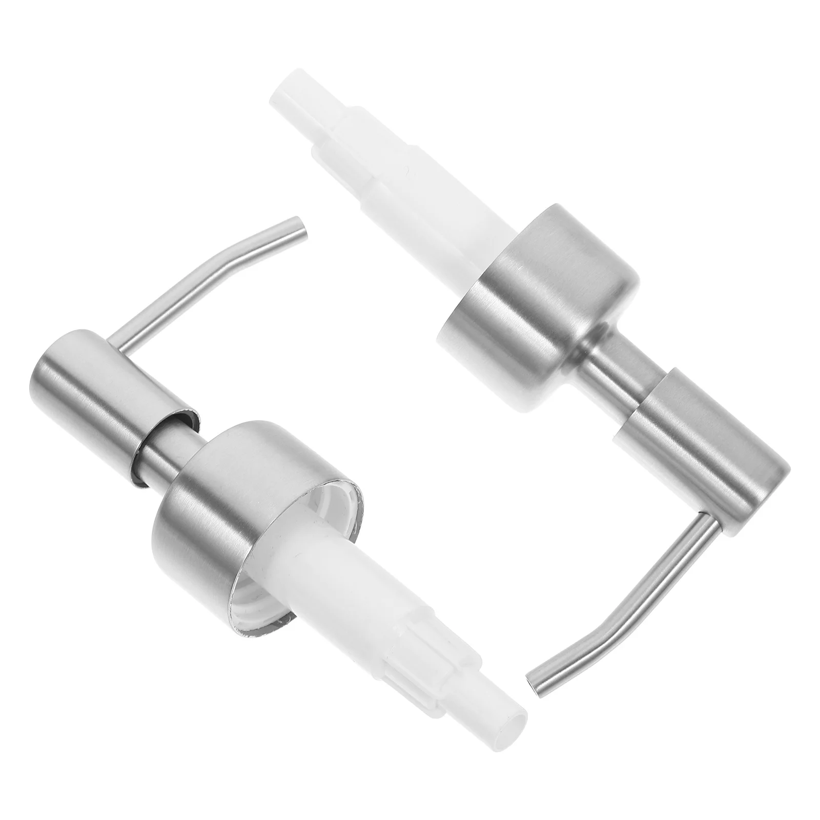 

2 Pcs Stainless Steel Pump Head for Shampoo Bottle Moisturizer Dispenser Lotion Replacement