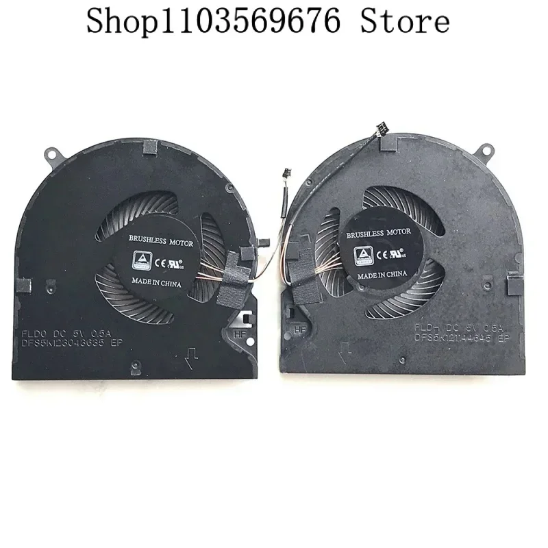 NEW CPU Cooling fan GPU For Razer Blade15 RZ09-0301 FLD0 FLDH DFS5K123043635 DF S5K121144645