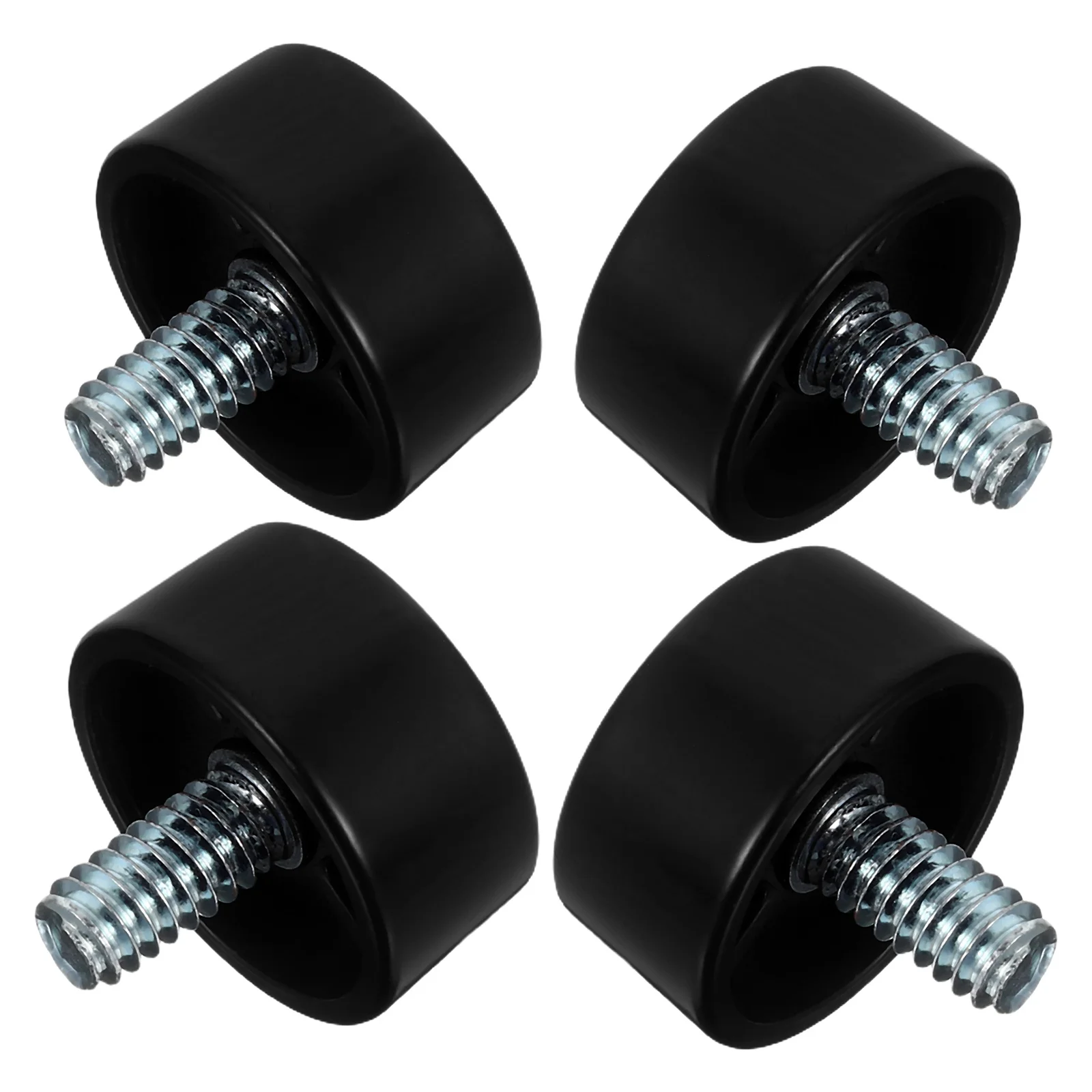 

4Pcs Curtain Rod Finials Ends Only Black Decorative End Caps for Drapery Rods Easy Install Modern Classic Home Office Bedroom