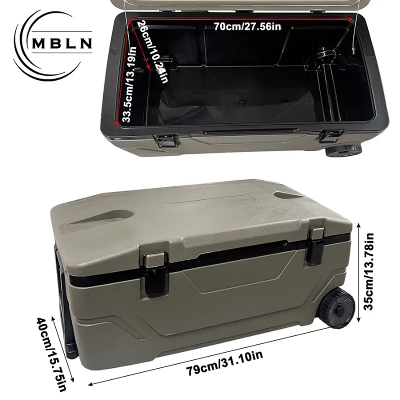 Insulation Box Large-capacity Commercial Stall Outdoor Camping Ice Bucket Car Sea Fishing Box Ice Cube Food Refrigerator
