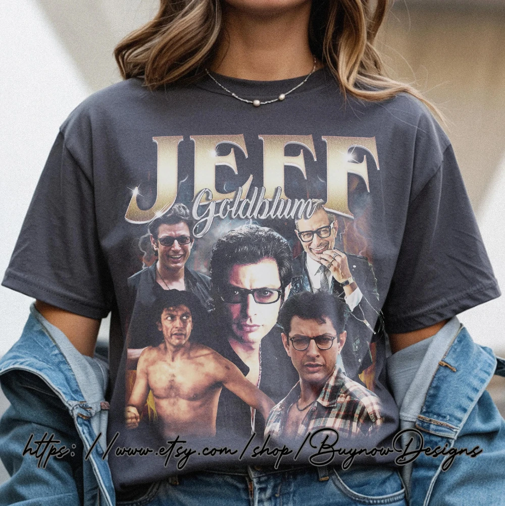 Retro Jeff Goldblum Tee Unisex T-Shirt for Fans of 80s Aesthetic Vintage Style Graphic Shirt Classic Movie Actor Top