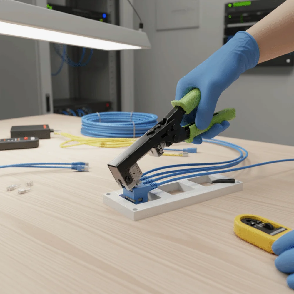 110 AMP Type Network Module Wiring Pliers 180 Degree 5/6 Network Module Network Module Punch Down Tool 8 Position Jack