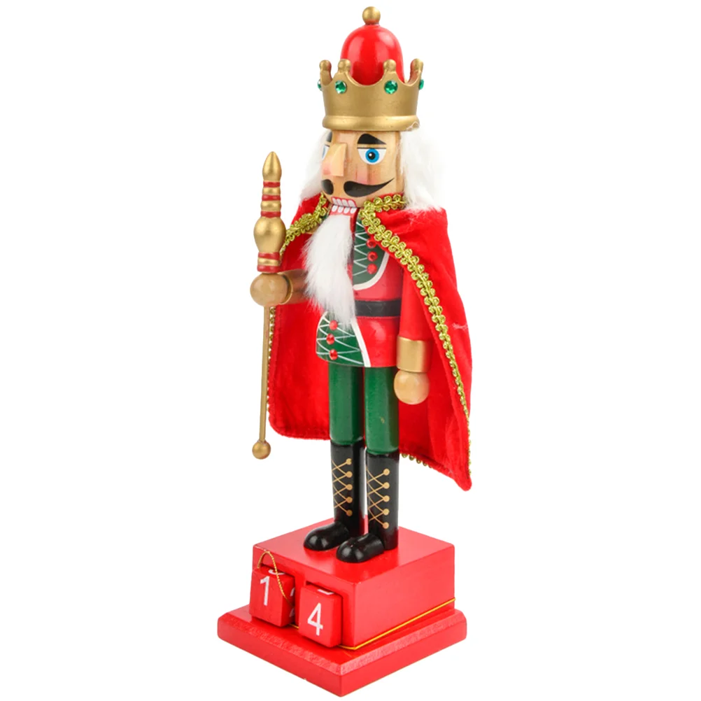 

Wooden Nutcracker nament Holiday Craft Painted Soldier Decoration Christmas Festive Xmas Traditional Figurine Home Car Office