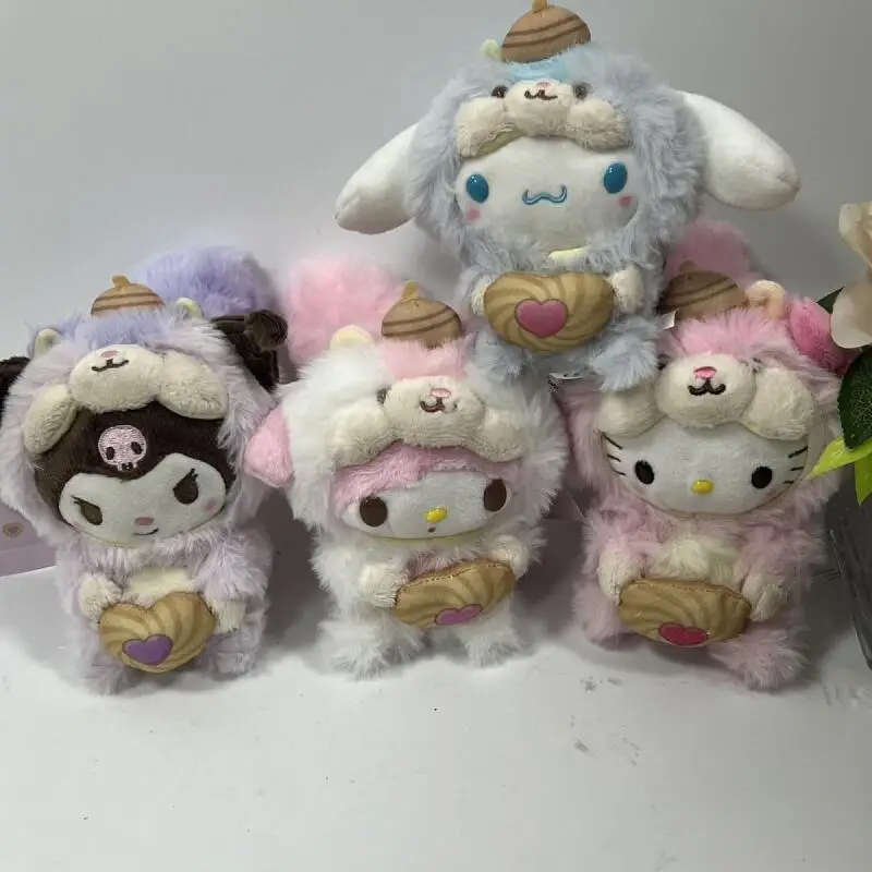 

Плюшевая сумочка-пенал Sanrio Squirrel Series Kuromi Melody, подвесные украшения, чехол для наушников, декор, праздничный подарок для девочки