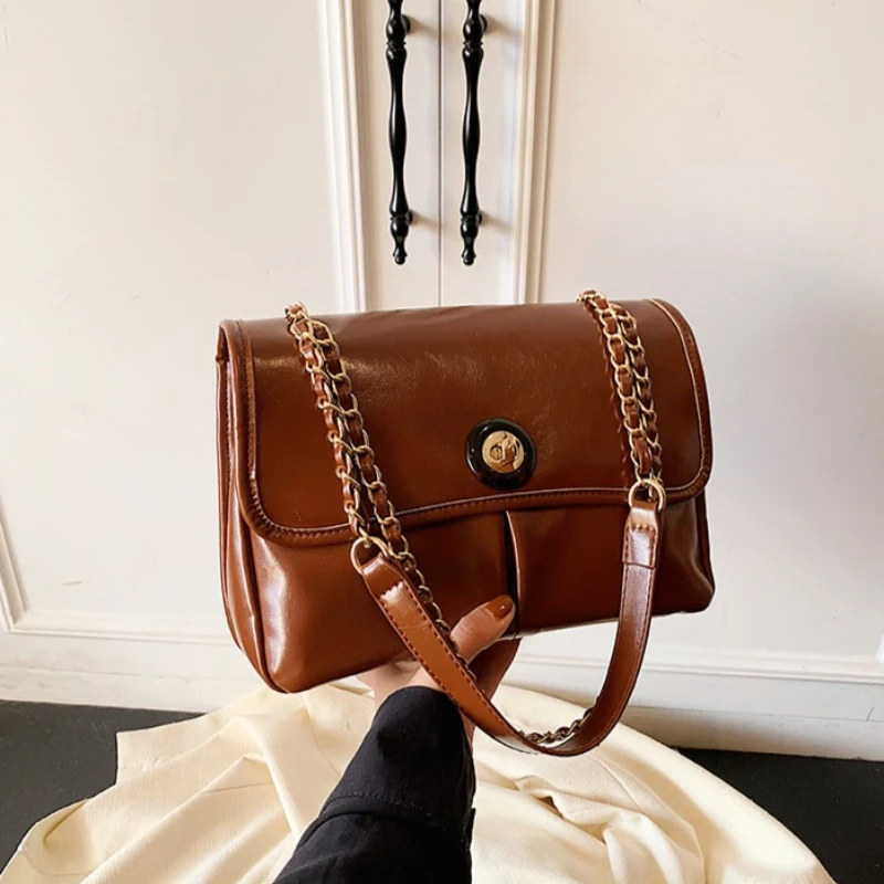 Sac fourre-tout en cuir de styliste pour femmes, sacs à main à bandoulière pour dames élégantes et populaires