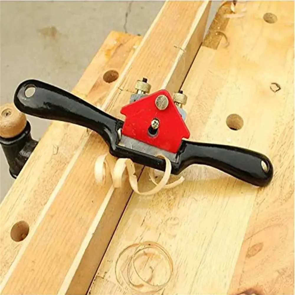 Woodworking Planer Adjustable Spokeshave Woodworking Plane Trimming Tools Hand Cutting Edge Chisel Carpenter Manual Accessories