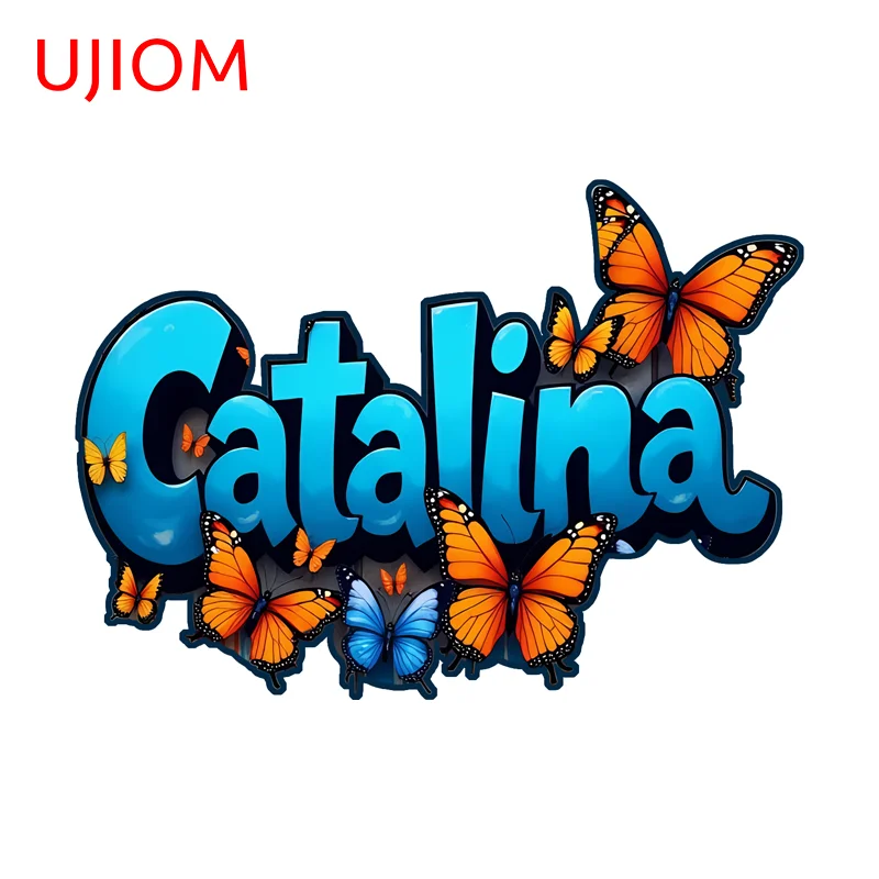 UJIOM Butterfly Cartoon Graffiti Wall Sticker Advance Guard Design Unique Sunscreen Edgy Decal Room Decoration Accessories