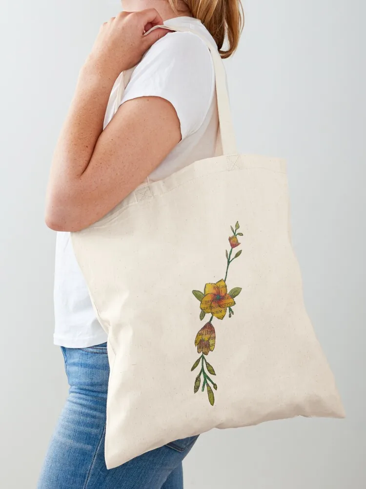 flowers Tote Bag female bag Canvas Reusable bags