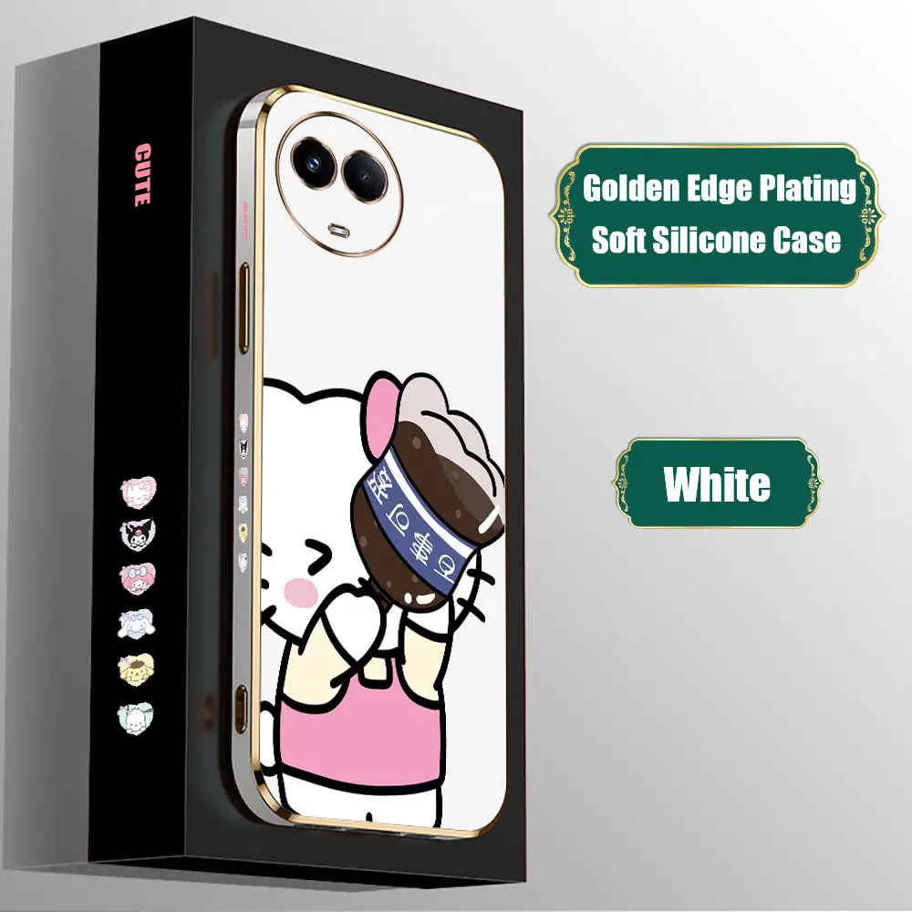 Cola Hello Kitty My Melody E-TPU Case For VIVO V11 V15 V17 V19 V20 V21 V23 V25 V27 V27E V29 V29 V29E V30 V30E S16 S17 S18 5G