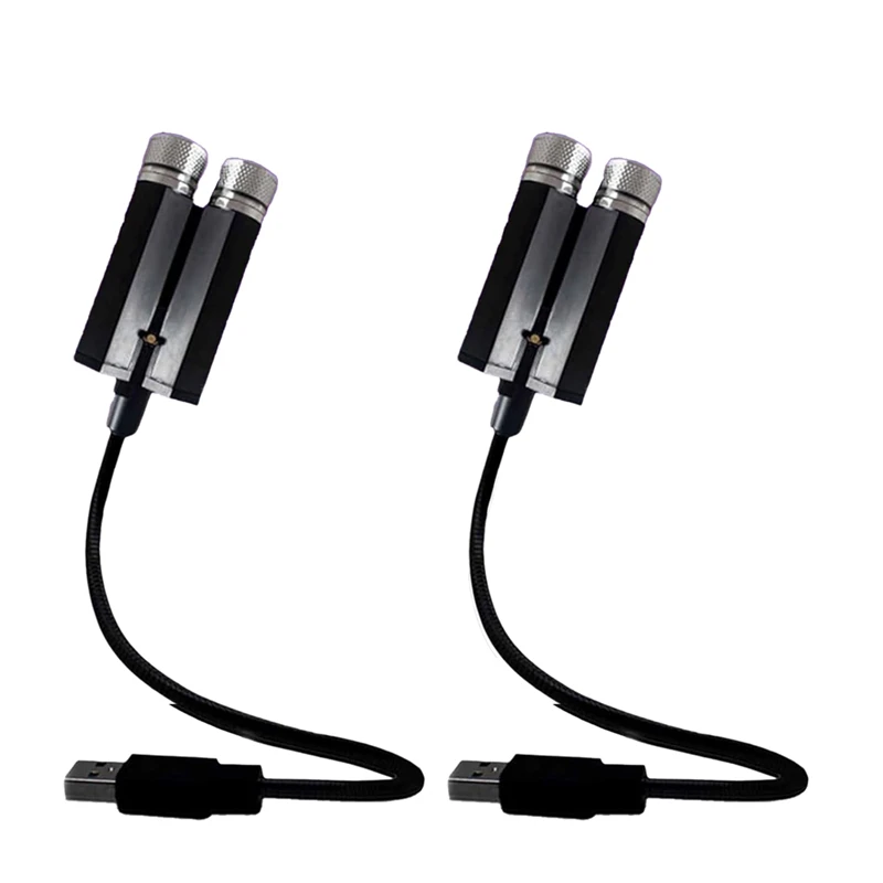 

AT51-Star Projector Night Light Adjustable Romantic Galaxy Flexible USB Interior Car Lights, Portable Night Lamp Decorations