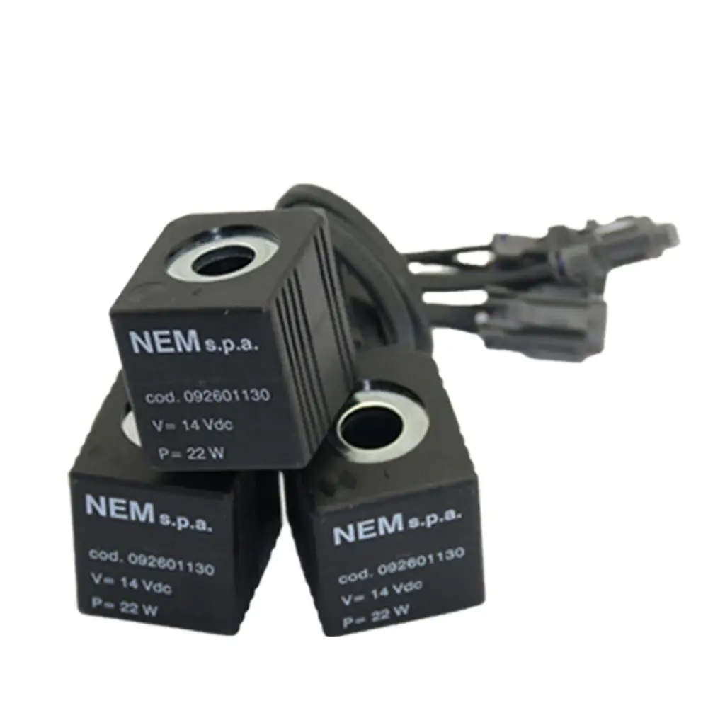 Excavator part NEM Solenoid Valve Coil for hydraulic pump 092601130(14VDC) for FR65/FR85 RTS