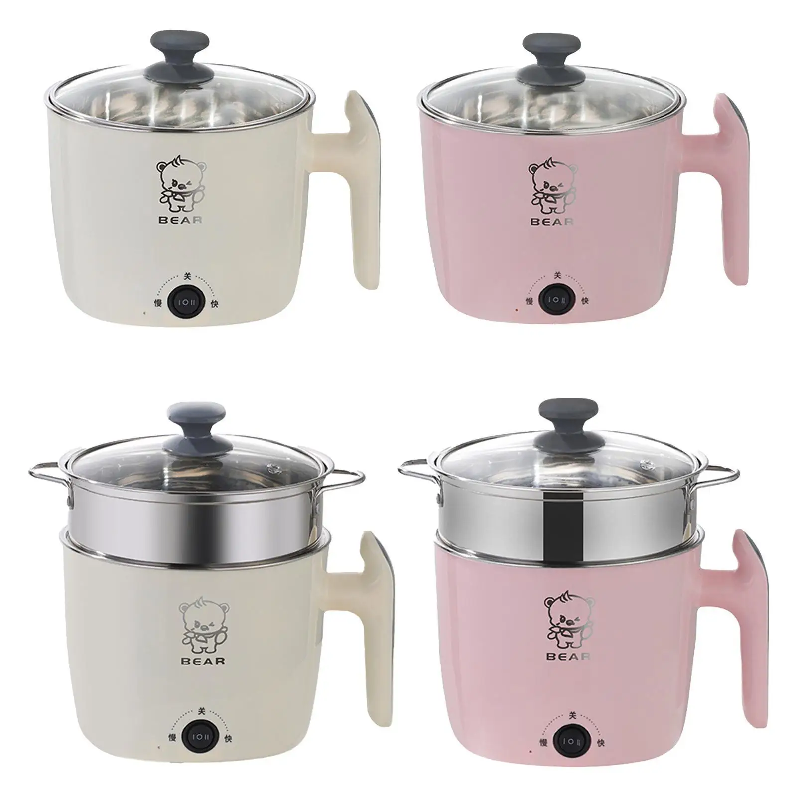 وعاء ساخن كهربائي، إيقاف تشغيل تلقائي، طباخ صغير لطهي حساء الشوفان