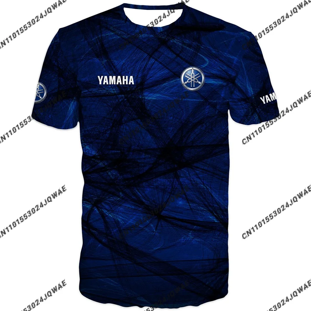 

Men's Yamaha Motorcycle Racing Suit Summer Loose Breathable Quick Drying Sports Shirt O-Neck Oversized Women's Cycling T-Shirt